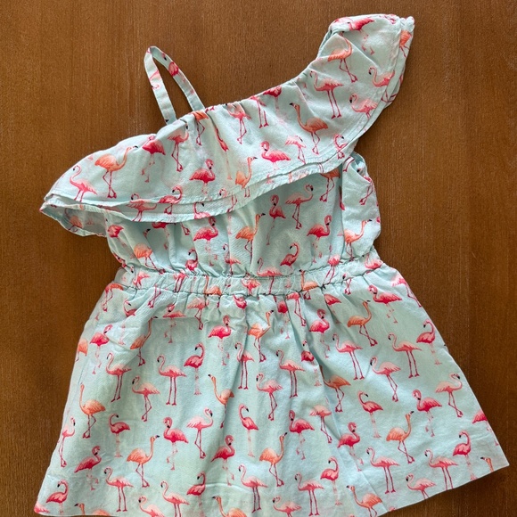 Janie & Jack Flamingo Dress - Picture 1 of 3